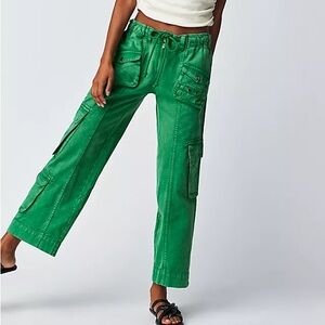 Free People Green Cargo Pants